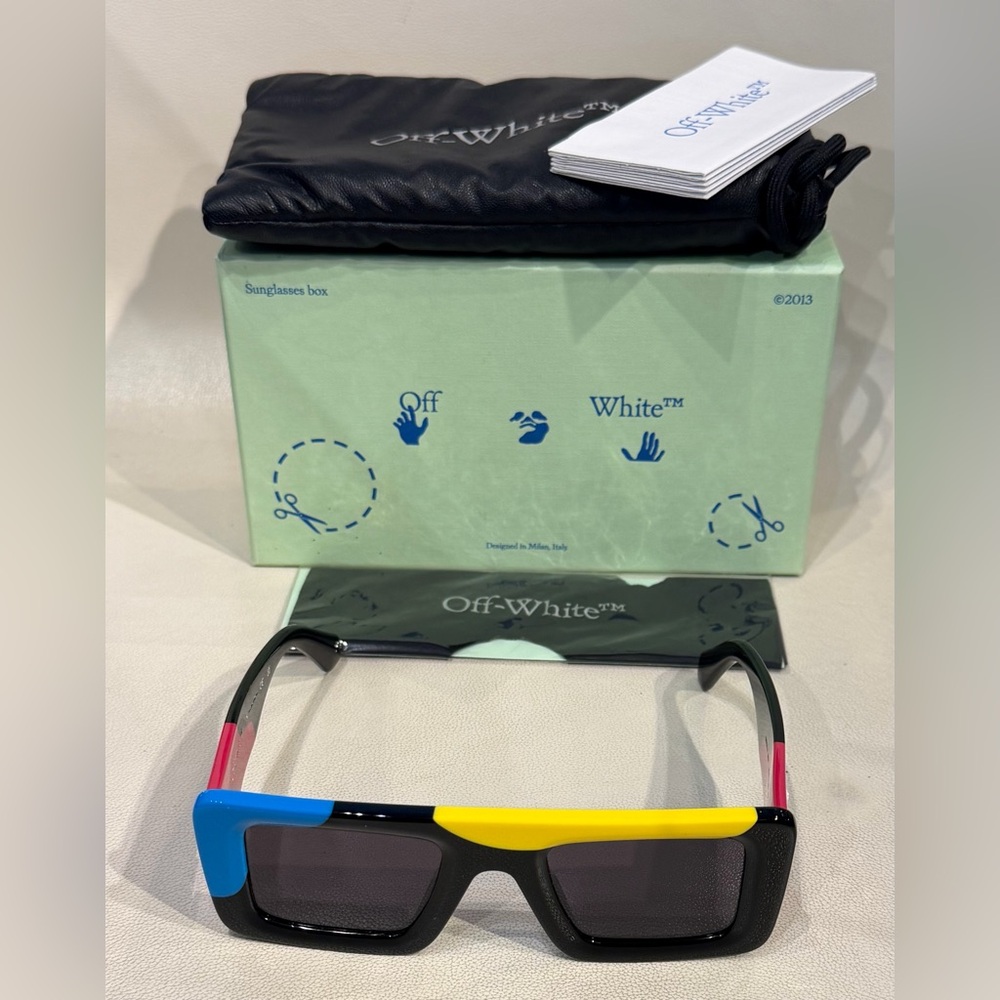 New Unisex Off-White Sunglasses